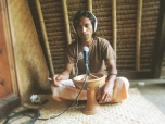 Ofick recording overdubs, Gili Meno, Indonesia.