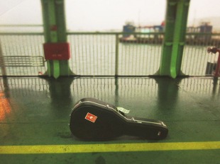 On the ferry from Penang to Butterworth, Malaysia.