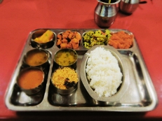 Indian food in Georgetown, Penang.